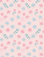 seamless pattern with flowers floral background wallpaper