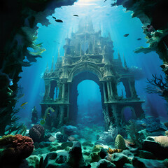 under water art