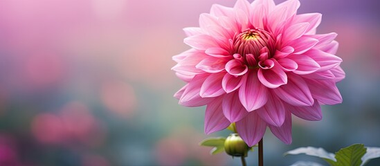 Fototapeta premium pink flower beautiful closeup shot. Creative banner. Copyspace image