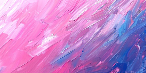 Fototapeta premium Oil paint strokes on wide canvas textured background decorating art painting illustration, generated ai 