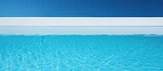 swimming pool. Creative banner. Copyspace image