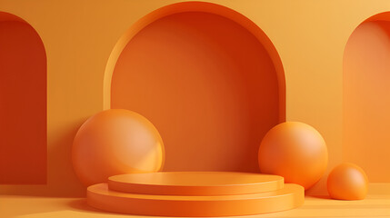 Yellow Television advertising weapon icon isolated on orange background. Police or military handgun. Small firearm. Minimalism concept. 3d illustration 3D render,Yellow Television advertising weapon 
