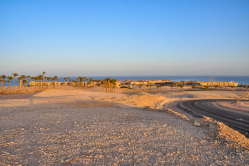 View of the Red Sea from the Egyptian Desert