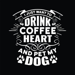 Dog typographic t shirt design vector graphic - Dog Lover quotes design.