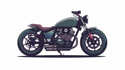 Fototapeta premium Motorcycle travel adventure concept with word motorcycle on white background