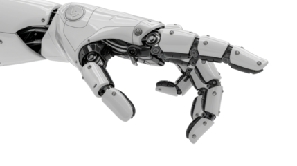 Robotic hand pointing his finger