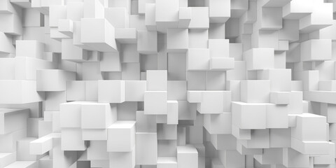 White monochrome blocks background. Minimalistic tile design