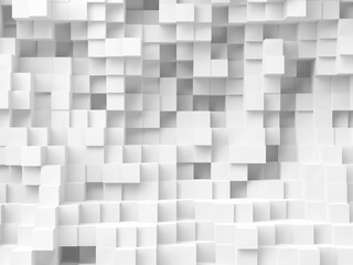 White monochrome blocks background. Minimalistic tile design