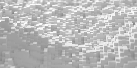 White monochrome blocks background. Minimalistic tile design