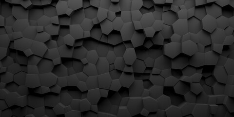 Abstract Black Geometric Shapes Background Texture. Modern and Minimalistic Concept Design