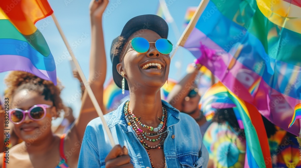 Poster the joyful pride parade