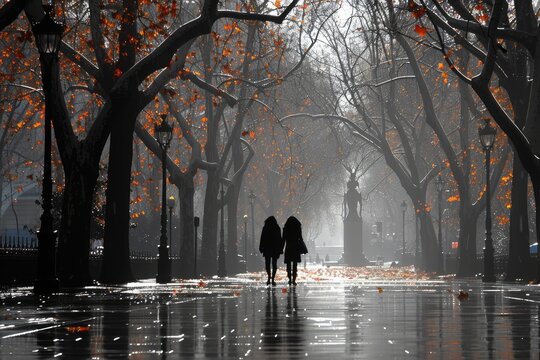 Happy romantic couple walking professional photography