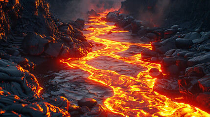 The Fiery River of Eternal Flame: A Journey Through the Molten Valleys