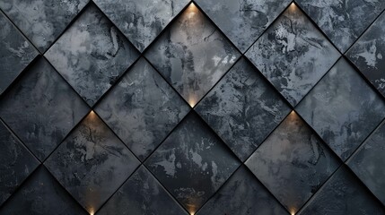 Sparkling diamond pattern on textured wall