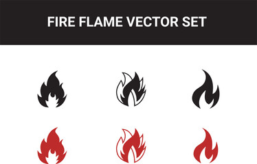 Realistic Fire Flame Vector