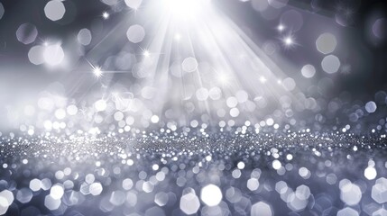 Sparkling light dances on glossy backdrop
