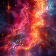 Innovative Tech Banner Background: Cyan, Magenta, Yellow &#17; Key