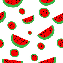 Seamless watermelon abstract background