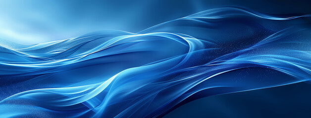 Obraz premium Elegant Abstract Blue Wavy Background for Professional Use
