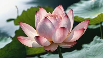 pink water lily