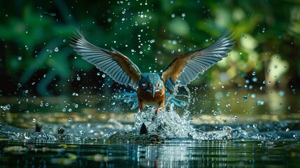 Vibrant Green Leaf Close-Up with Blurred Greenery Background and Sunlight - Nature Concept with Copy Space for Ecology Wallpaper or Cover Design