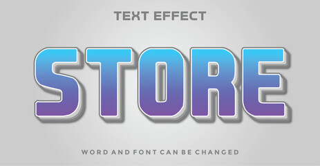 Store editable text effect