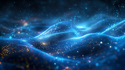 Futuristic Digital Artwork: Vibrant Abstract Textures & Tech Elements