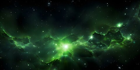 Green Finance Constellation: Stars in the Night Sky. Concept Sustainable Investing, Financial Activism, Renewable Energy, Ethical Contributions