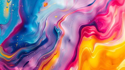 Colorful abstract artwork with swirling gradients.