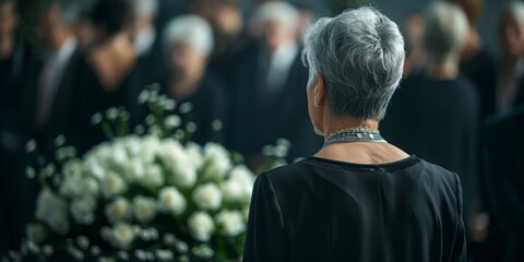 Men carrying coffins at funerals, ceremonies, and graveyards with sadness, anguish, and flowers. Support family and walk with casket at memorial service
