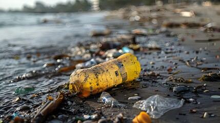 Plastic pollution in ocean