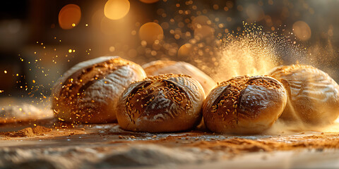 Artisan Bread Mastery: Realistic Textures and Minimalist Composition