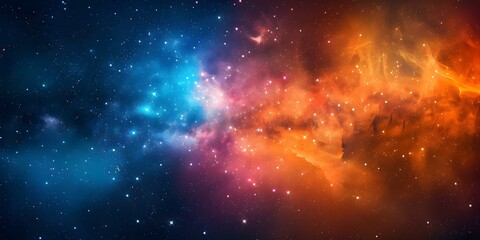 Vibrant Space-Themed Background with High Definition. Concept Space-Themed Photoshoot, Vibrant Background, High Definition Quality