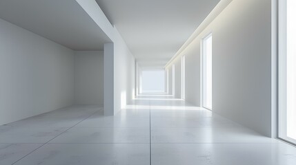 Fototapeta premium empty white room