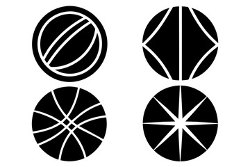 Black And white Ball Vector Design
