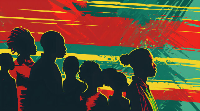 Honoring african american heritage: juneteenth celebration of freedom. Emancipation. And unity with vibrant and colorful commemoration of historic event on june 19th - Powered by Adobe