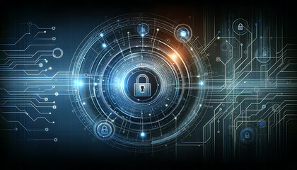 Abstract Network Connection Background with Cool Tones and 3D Depth