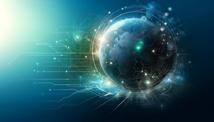 Fototapeta premium Futuristic Finance Market Background with Holographic Charts and Abstract Digital Designs