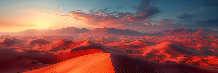 Intimate Desert Sunset Scene - Warm Colors