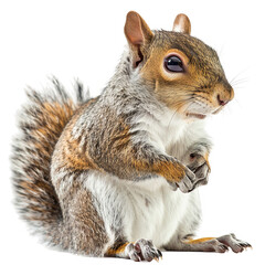 Obraz premium Squirrel isolated on white background