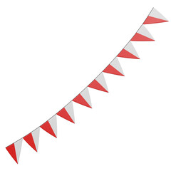 Fototapeta premium 3d render of independence day indonesian flag