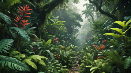 Flourishing Habitat: Discovering the Diversity of the Dense Rainforest, Generative AI