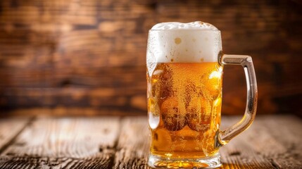 Beer drink background illustration generated by ai