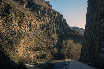 Symphony of  stones in Armenia, basalt columns