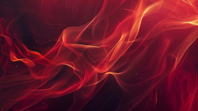 A red and black background with a red flame in the middle