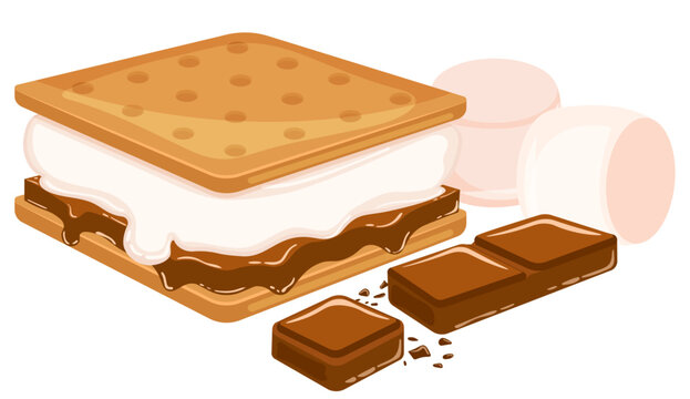S`more with Marshmallows & Chocolate