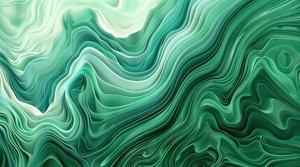 Fototapeta premium Create an abstract wallpaper background with organic green lines. The design should be fluid and dynamic. This creates a feeling of natural movement and harmony.