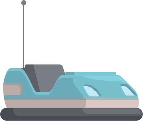 Vector illustration of a sleek, modern hover car with a forwardthinking design