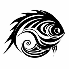 Obraz premium Fish symbol for fishing vector image