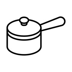 Saucepan line icon